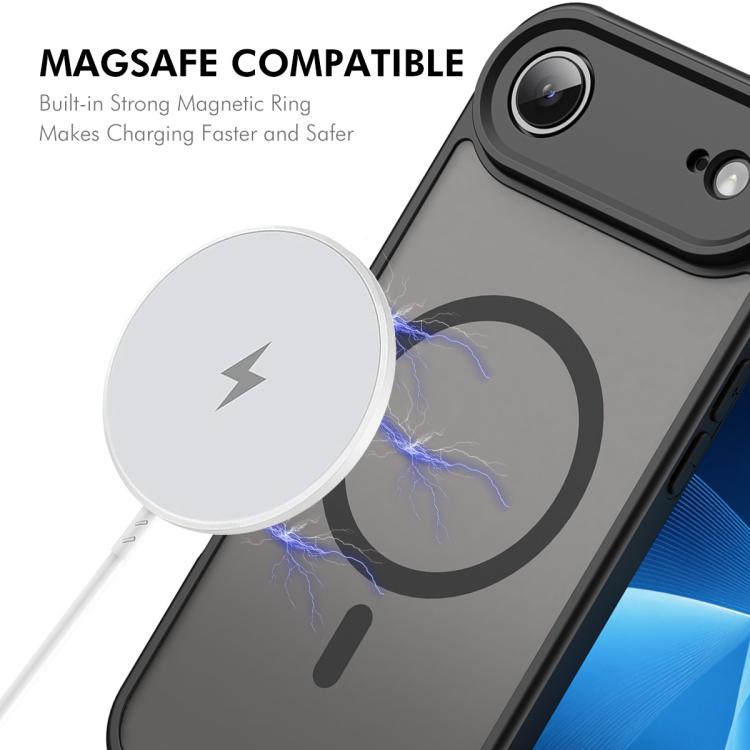 For iPhone Air ENKAY Hat-Prince MagSafe Matte Translucent Shockproof Phone Case with Large Arc Edge Film