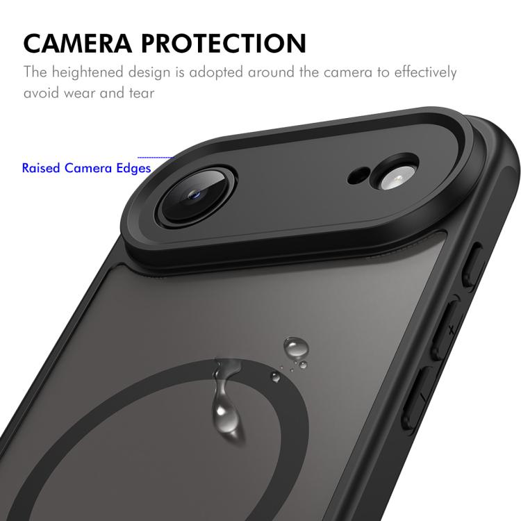 For iPhone Air ENKAY Hat-Prince MagSafe Matte Translucent Shockproof Phone Case with Large Arc Edge Film