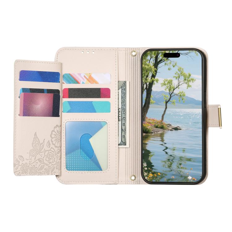 For Sharp Aquos wish4 Flowers Leaves Zipper Wallet Leather Phone Case with Strap