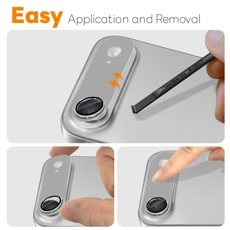 For iPhone Air NORTHJO CD Vein Camera Lens Protector Tempered Glass Rear Lens Film