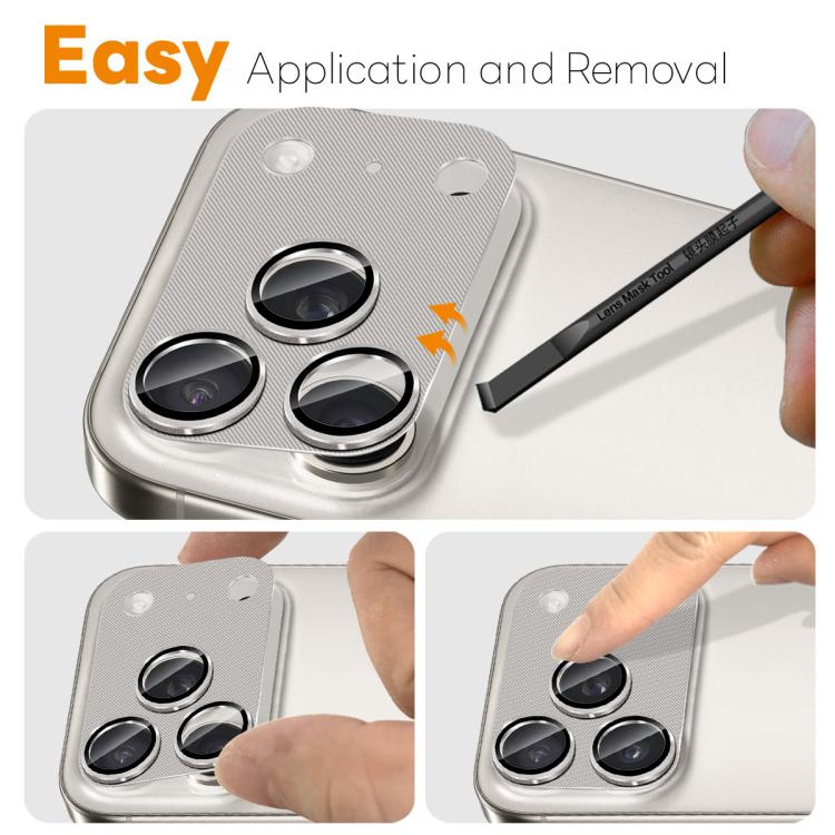 For iPhone 17 Pro NORTHJO CD Vein Camera Lens Protector Tempered Glass Rear Lens Film