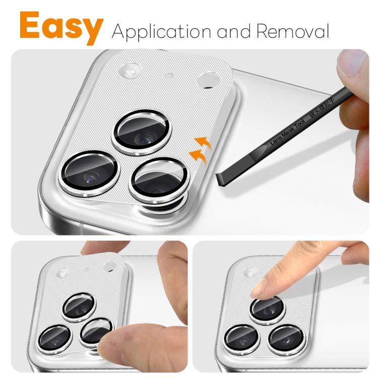 For iPhone 17 Pro Max NORTHJO CD Vein Camera Lens Protector Tempered Glass Rear Lens Film