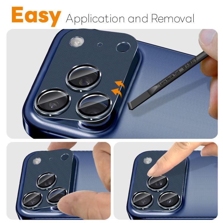 For iPhone 17 Pro Max NORTHJO CD Vein Camera Lens Protector Tempered Glass Rear Lens Film