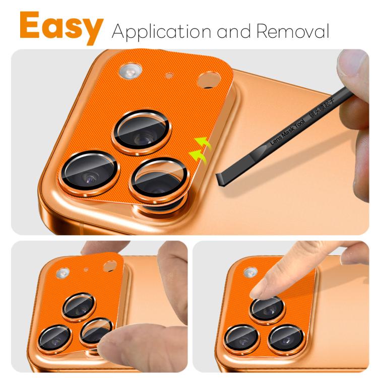 For iPhone 17 Pro Max NORTHJO CD Vein Camera Lens Protector Tempered Glass Rear Lens Film