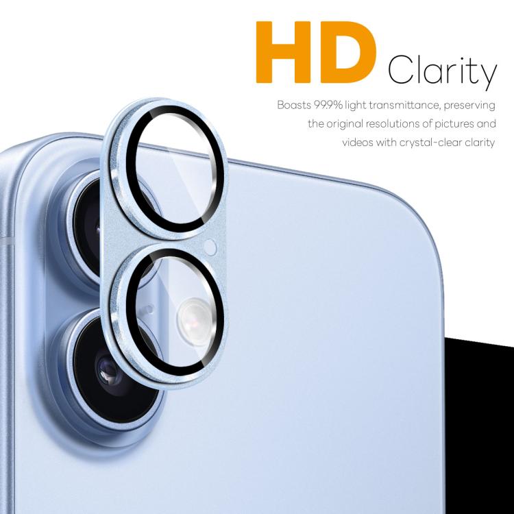 For iPhone 17 NORTHJO Matte Camera Lens Metal Protector Tempered Glass Rear Lens Film