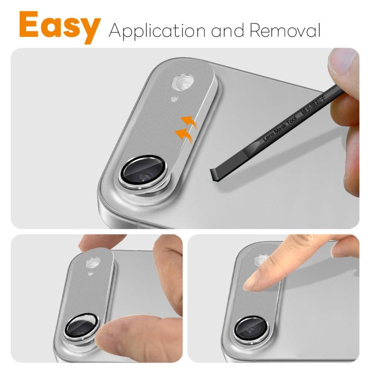 For iPhone Air NORTHJO Matte Camera Lens Metal Protector Tempered Glass Rear Lens Film
