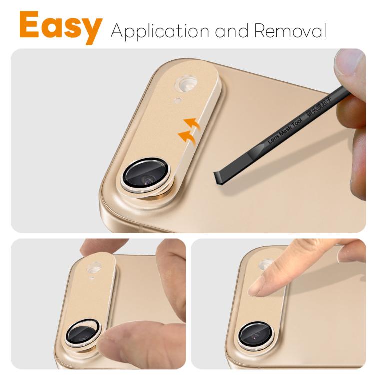 For iPhone Air NORTHJO Matte Camera Lens Metal Protector Tempered Glass Rear Lens Film