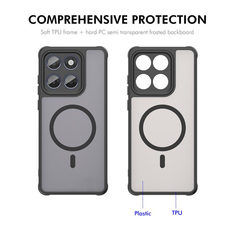 For Motorola Edge 60 Fusion / 60 / 60s ENKAY Hat-Prince MagSafe Matte Translucent Shockproof Phone Case with Soft Hydrogel Film