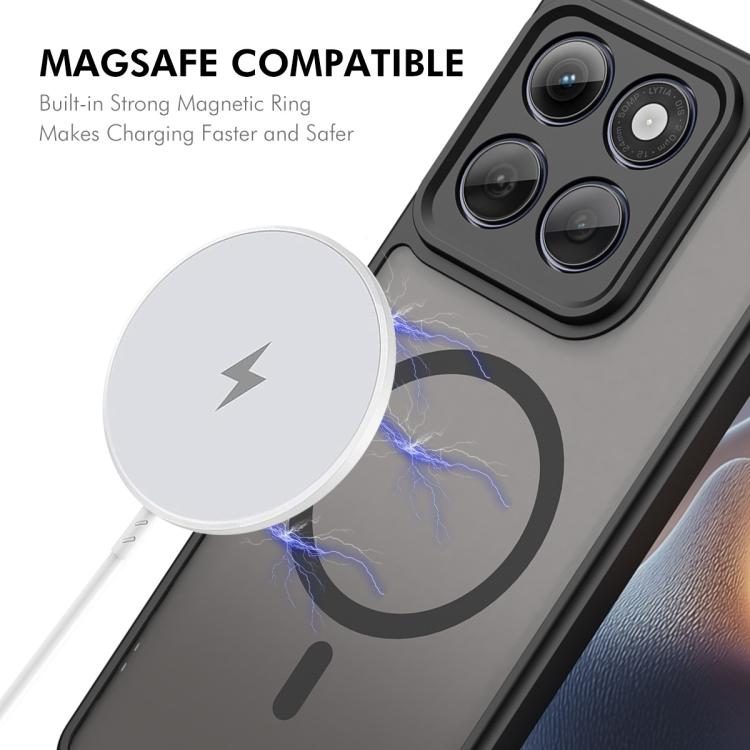 For Motorola Edge 2025 ENKAY Hat-Prince MagSafe Matte Translucent Shockproof Phone Case with Soft Hydrogel Film
