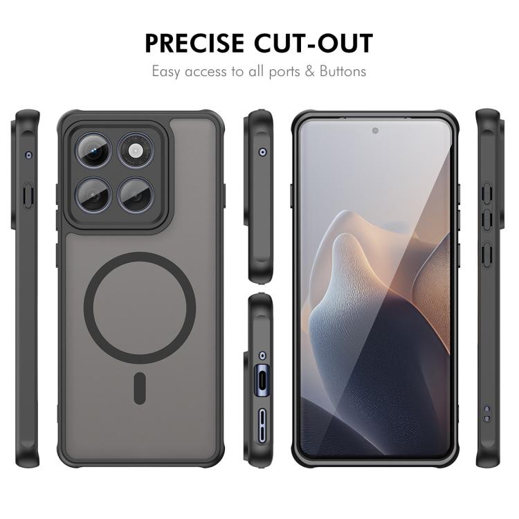 For Motorola Edge 2025 ENKAY Hat-Prince MagSafe Matte Translucent Shockproof Phone Case with Soft Hydrogel Film