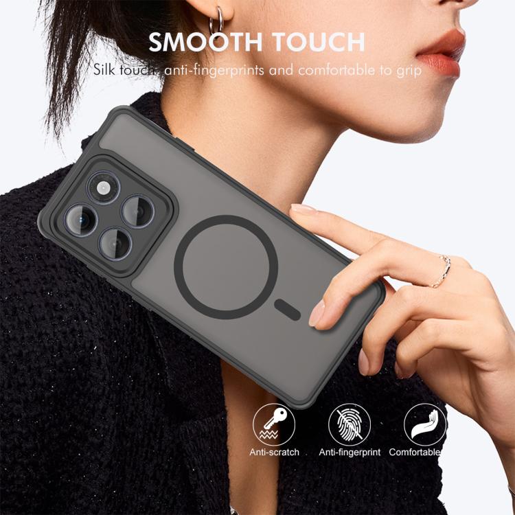 For Motorola Edge 2025 ENKAY Hat-Prince MagSafe Matte Translucent Shockproof Phone Case with Soft Hydrogel Film
