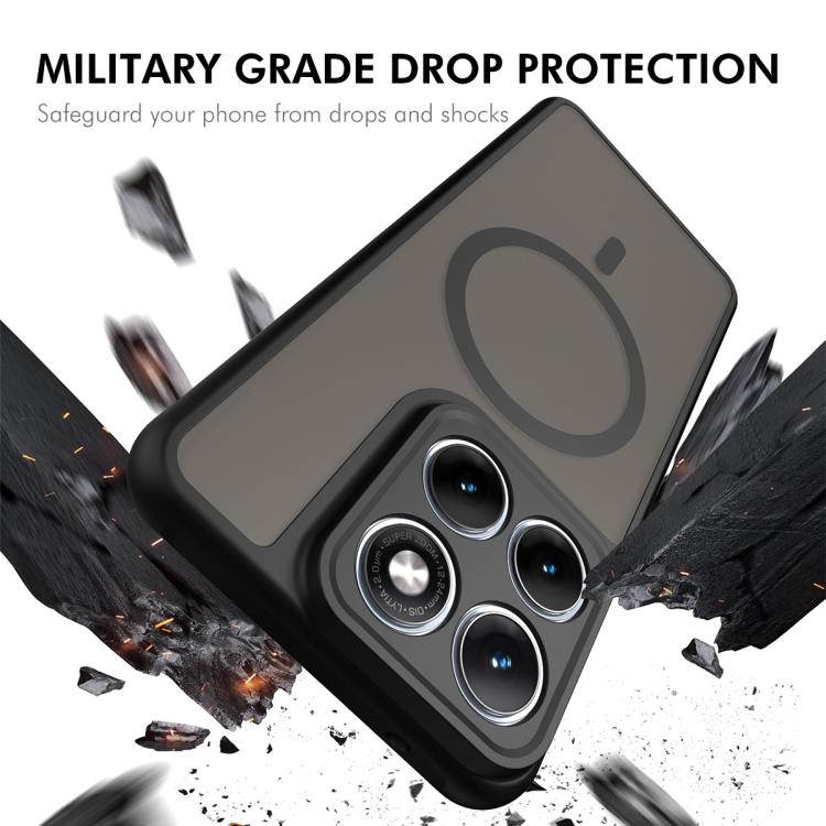 For Motorola Edge 70 Fusion / 70 Fusion+ ENKAY Hat-Prince MagSafe Matte Translucent Shockproof Phone Case with Soft Hydrogel Film