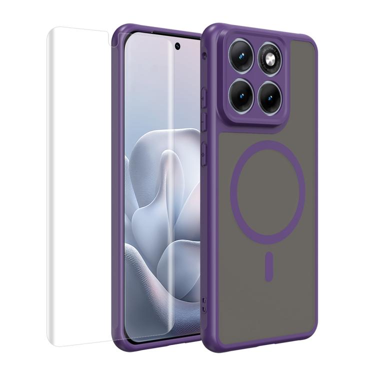 For Motorola Edge 70 Fusion / 70 Fusion+ ENKAY Hat-Prince MagSafe Matte Translucent Shockproof Phone Case with Soft Hydrogel Film