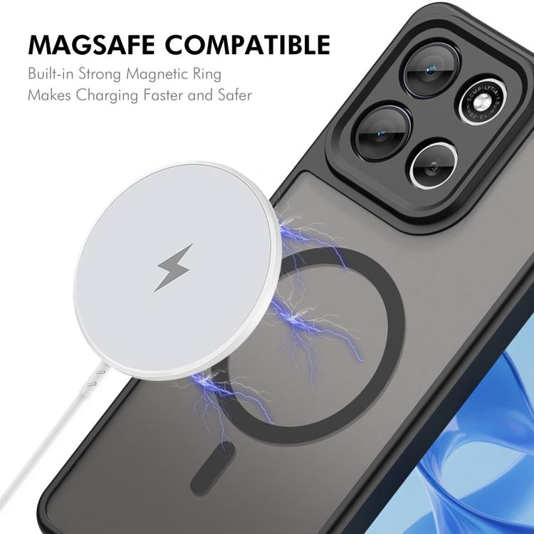For Motorola Moto G86 / G86 Power / G100 Pro ENKAY Hat-Prince MagSafe Matte Translucent Shockproof Phone Case with Large Arc Edge Film