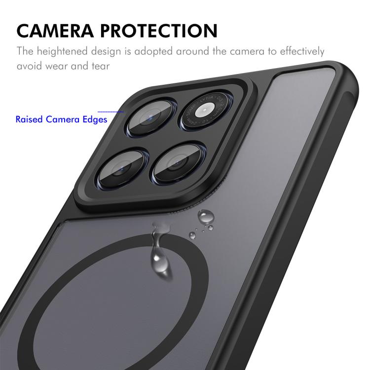 For Motorola Moto G56 / G66y / G66j ENKAY Hat-Prince MagSafe Matte Translucent Shockproof Phone Case with Large Arc Edge Film