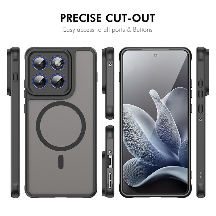 For Motorola Edge 70 ENKAY Hat-Prince MagSafe Matte Translucent Shockproof Phone Case with Large Arc Edge Film