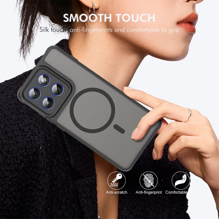 For Motorola Edge 70 ENKAY Hat-Prince MagSafe Matte Translucent Shockproof Phone Case with Large Arc Edge Film
