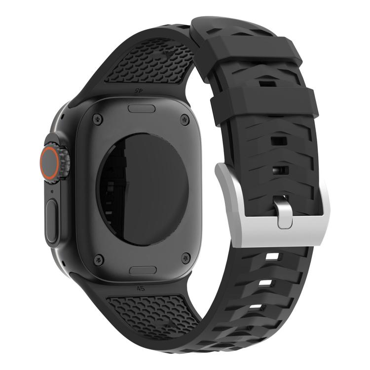 For Apple Watch 42mm / 41mm / 40mm / 38mm Tire Texture Two-Color Silicone Watch Band