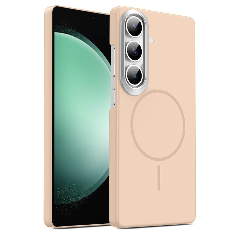 For Samsung Galaxy S23 FE 5G Gold Armor PC Thin Circle MagSafe Shockproof Phone Case