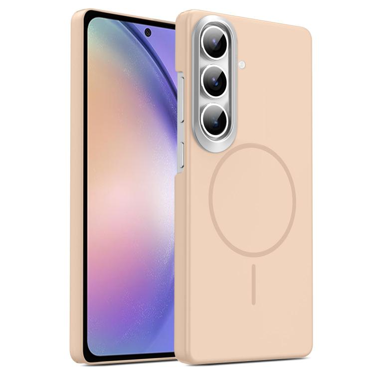 For Samsung Galaxy A54 5G Gold Armor PC Thin Circle MagSafe Shockproof Phone Case