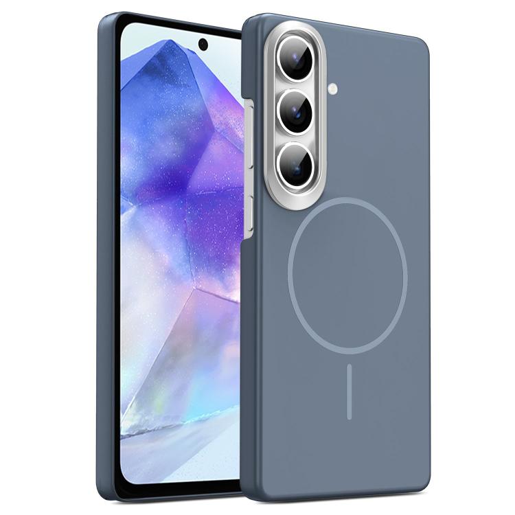 For Samsung Galaxy A55 5G Gold Armor PC Thin Circle MagSafe Shockproof Phone Case