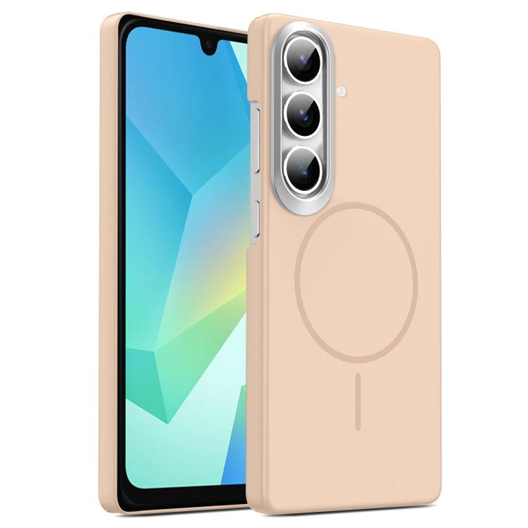 For Samsung Galaxy A16 5G Gold Armor PC Thin Circle MagSafe Shockproof Phone Case
