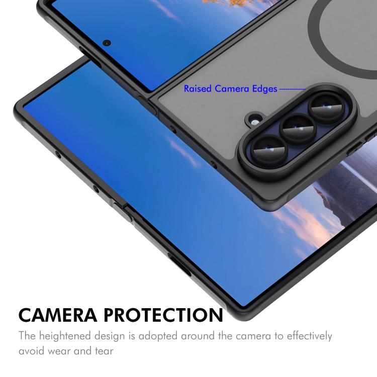 For Samsung Galaxy Z Fold7 ENKAY Hat-Prince MagSafe Matte Translucent Shockproof Phone Case with Large Arc Edge Film