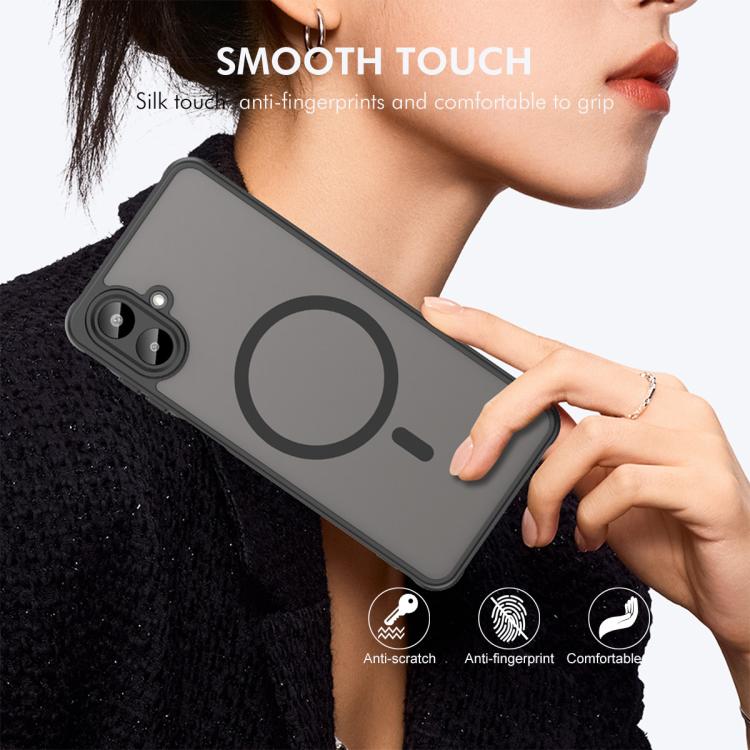 For Samsung Galaxy A07 4G ENKAY Hat-Prince MagSafe Matte Translucent Shockproof Phone Case with Large Arc Edge Film