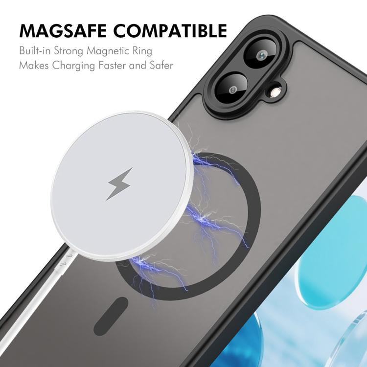 For Samsung Galaxy A07 4G ENKAY Hat-Prince MagSafe Matte Translucent Shockproof Phone Case with Large Arc Edge Film