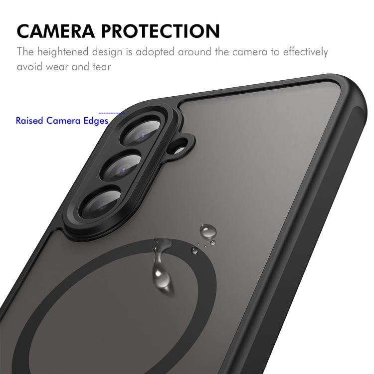 For Samsung Galaxy A17 5G ENKAY Hat-Prince MagSafe Matte Translucent Shockproof Phone Case with Large Arc Edge Film