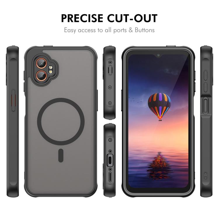 For Samsung Galaxy Xcover7 Pro ENKAY Hat-Prince MagSafe Matte Translucent Shockproof Phone Case with Large Arc Edge Film