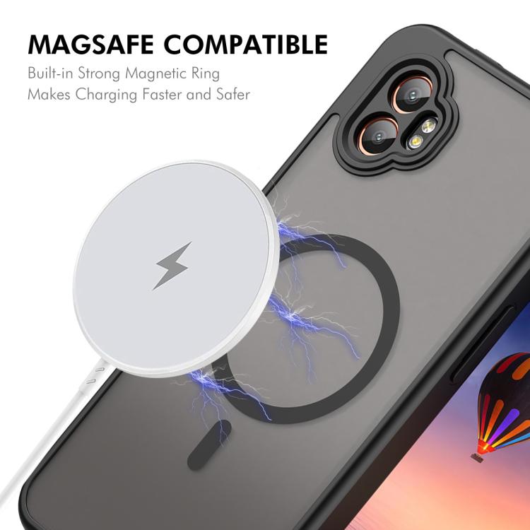 For Samsung Galaxy Xcover7 Pro ENKAY Hat-Prince MagSafe Matte Translucent Shockproof Phone Case with Large Arc Edge Film