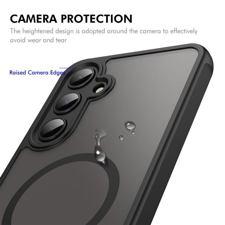 For Samsung Galaxy A37 5G ENKAY Hat-Prince MagSafe Matte Translucent Shockproof Phone Case with Large Arc Edge Film