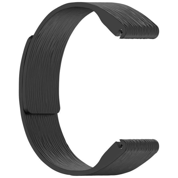 For Garmin 26mm Vertical Striped Magnetic Silicone Quick Release Watch Band