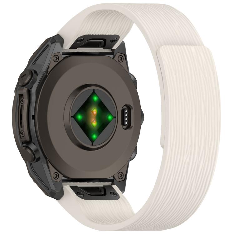 For Garmin 26mm Vertical Striped Magnetic Silicone Quick Release Watch Band
