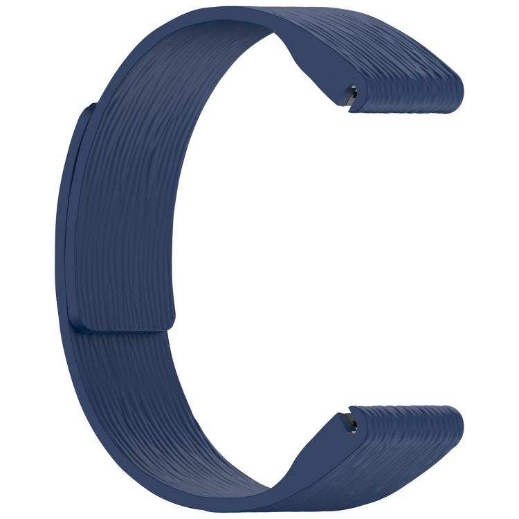 For Garmin 22mm Vertical Striped Magnetic Silicone Quick Release Watch Band