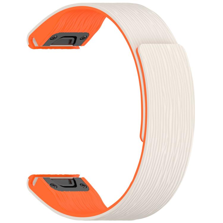 For Garmin 20mm Vertical Striped Magnetic Silicone Quick Release Watch Band