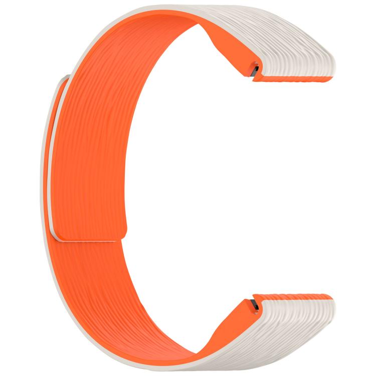For Garmin 20mm Vertical Striped Magnetic Silicone Quick Release Watch Band
