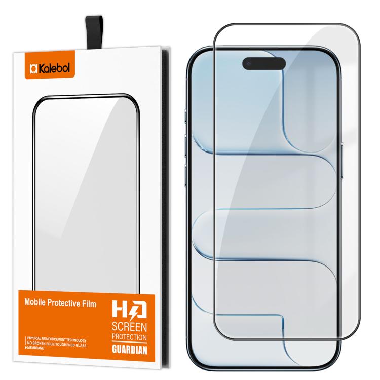 For iPhone Air Kalebol High-Aluminum Screen-Printed Full-Coverage Anti-Fingerprint Black-Bordered HD Tempered Glass Film