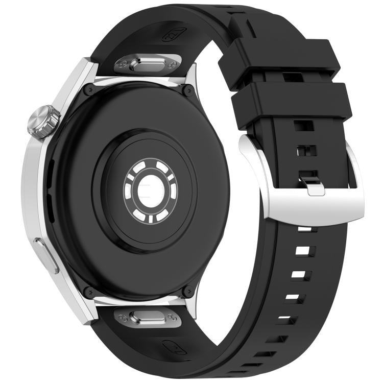 22mm Press Button Quick Release Solid Color Silicone Watch Band