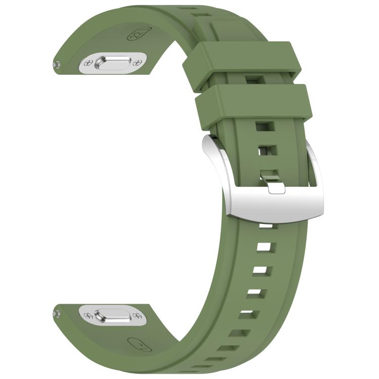 22mm Press Button Quick Release Solid Color Silicone Watch Band