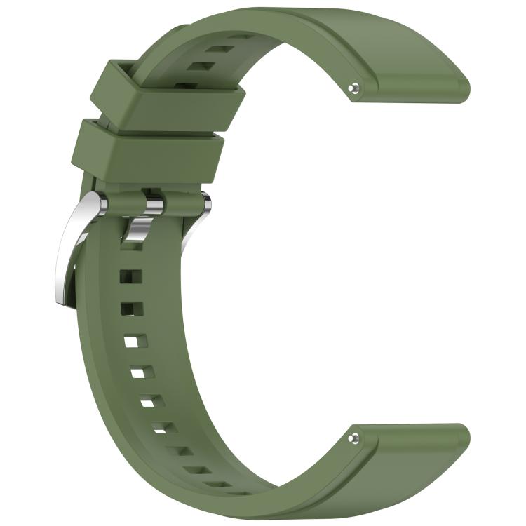 22mm Press Button Quick Release Solid Color Silicone Watch Band