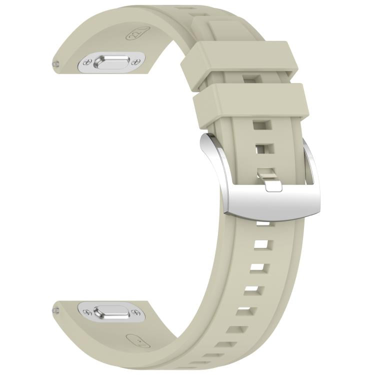 22mm Press Button Quick Release Solid Color Silicone Watch Band