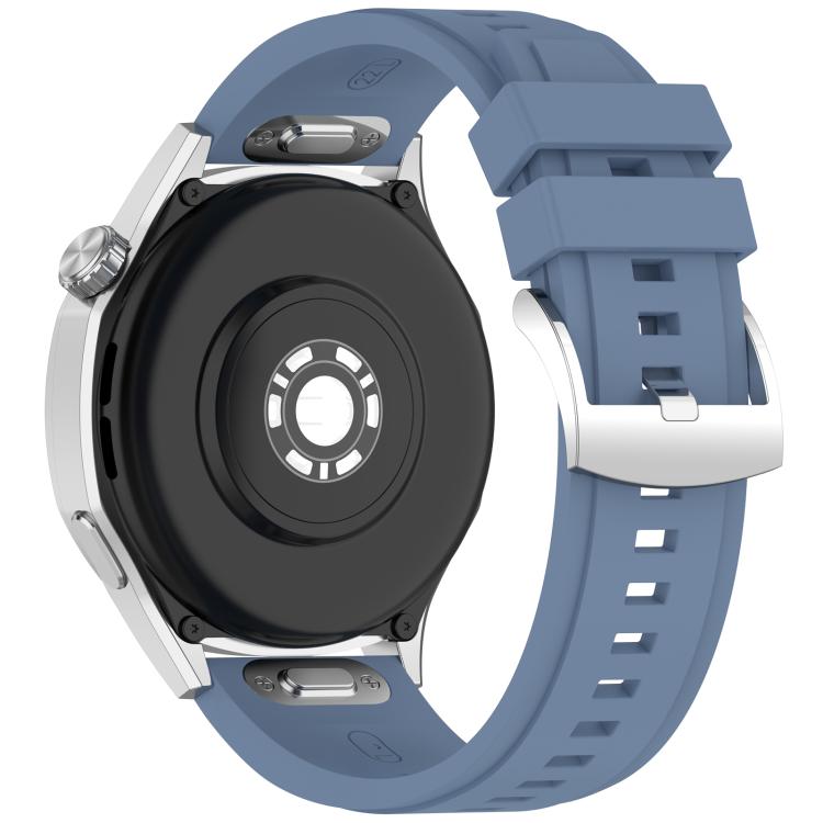 22mm Press Button Quick Release Solid Color Silicone Watch Band