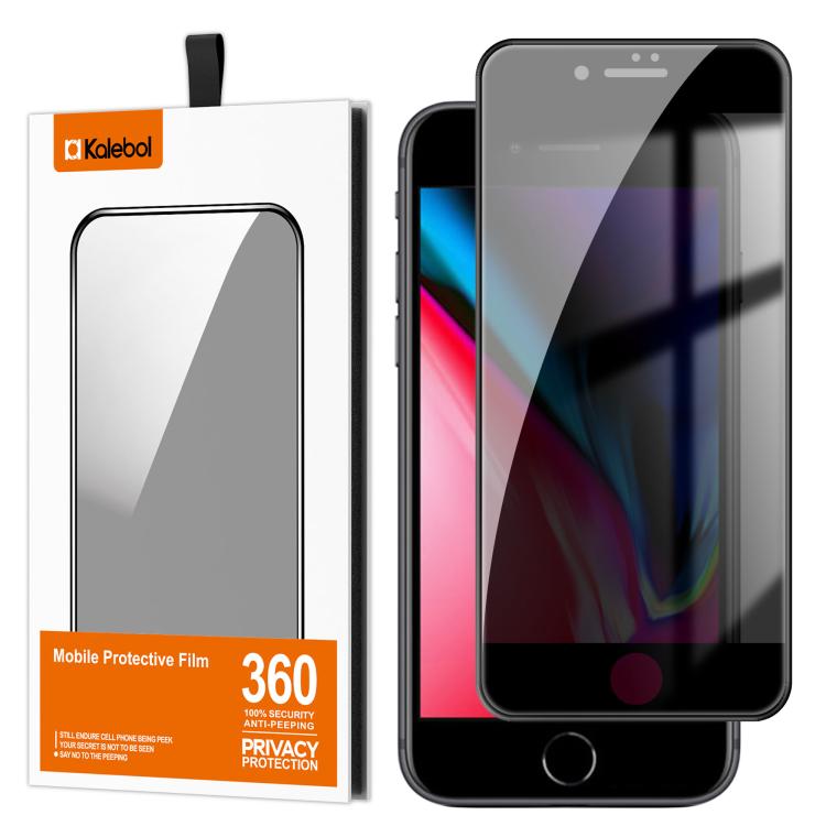 For iPhone 6s Kalebol High-Aluminum Screen-Printed Full-Coverage Black-Border Privacy Tempered Glass Film