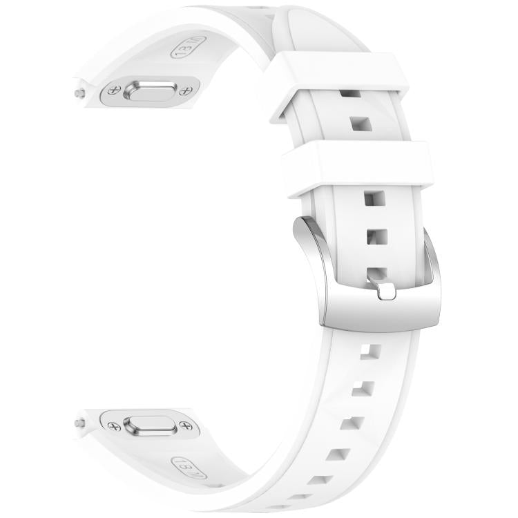 18mm Ice Crystal Texture Press Button Quick Release Silicone Watch Band