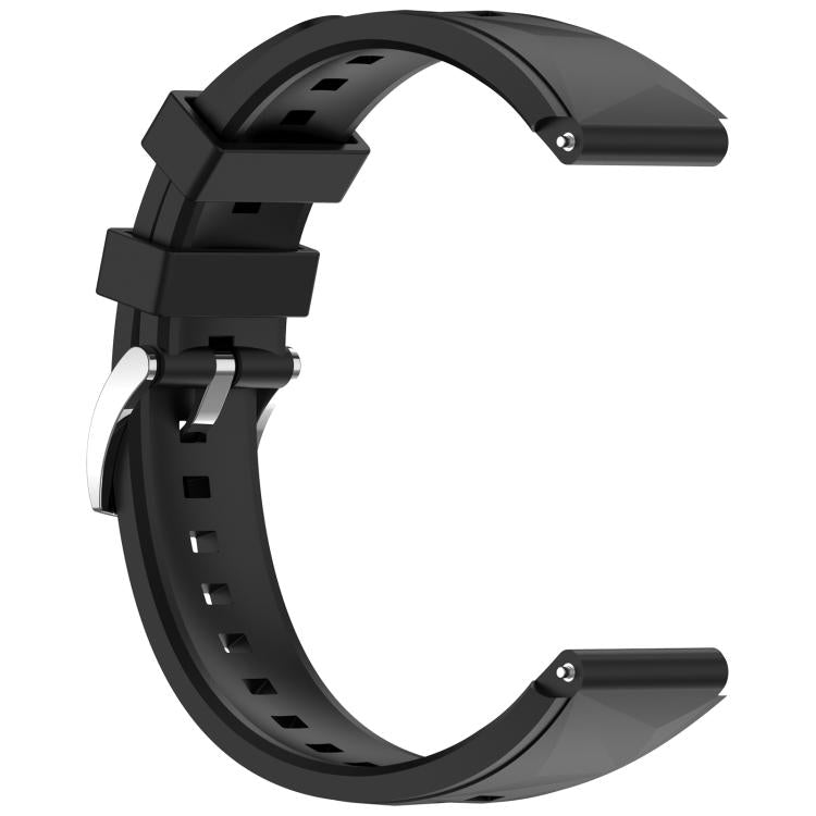 18mm Ice Crystal Texture Press Button Quick Release Silicone Watch Band