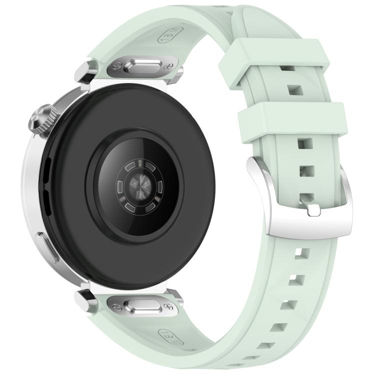 18mm Ice Crystal Texture Press Button Quick Release Silicone Watch Band