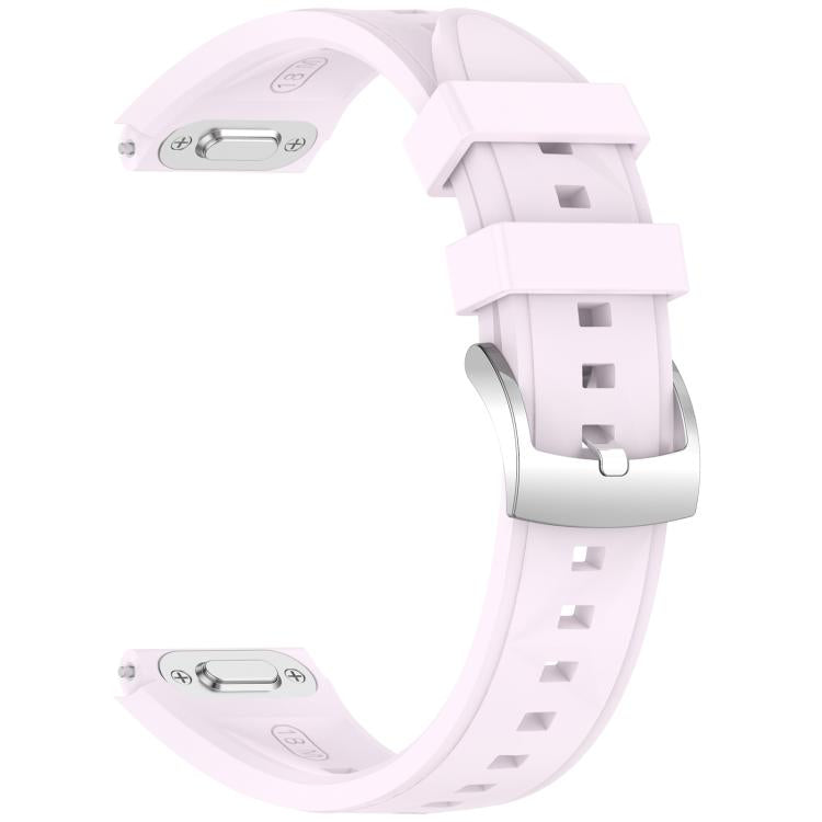 18mm Ice Crystal Texture Press Button Quick Release Silicone Watch Band