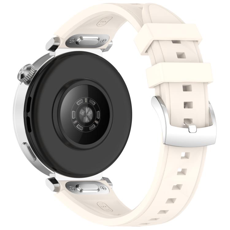 18mm Ice Crystal Texture Press Button Quick Release Silicone Watch Band